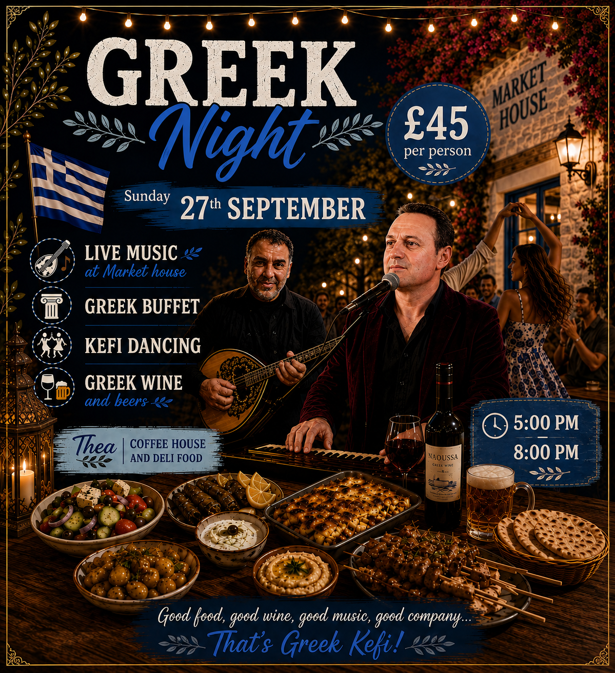 Greek Night at Thea Coffee House